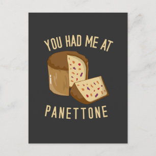 Du hattest mich in Panettone Postkarte