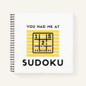 Du hattest mich in Sudoku Notizblock (Vorderseite)