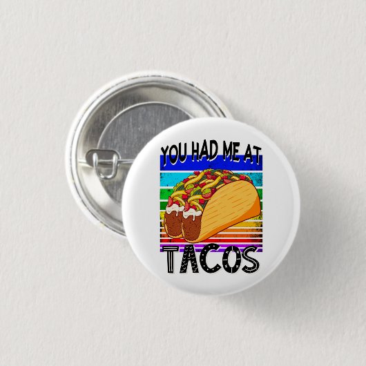 Du hattest mich in Tacos Button (Vorne & Hinten)