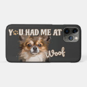 Du hattest mich in Woof | Spitz Hunde Liebhaber Case-Mate iPhone Hülle (Rückseite (Horizontal))