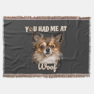 Du hattest mich in Woof Spitz Hunde Liebhaber Decke
