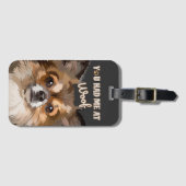 Du hattest mich in Woof | Spitz Hunde Liebhaber Gepäckanhänger (Vorderseite (Horizontal))