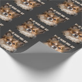 Du hattest mich in Woof | Spitz Hunde Liebhaber Geschenkpapier (Ecke)