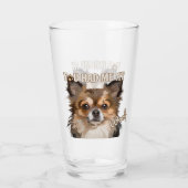 Du hattest mich in Woof | Spitz Hunde Liebhaber Glas (Rückseite)