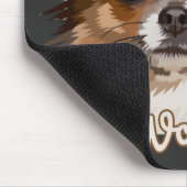 Du hattest mich in Woof | Spitz Hunde Liebhaber Mousepad (Ecke)