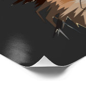 Du hattest mich in Woof | Spitz Hunde Liebhaber Poster (Ecke)