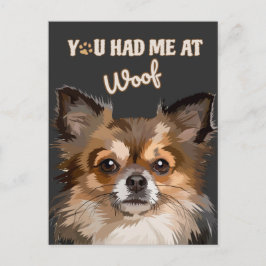 Du hattest mich in Woof | Spitz Hunde Liebhaber Postkarte