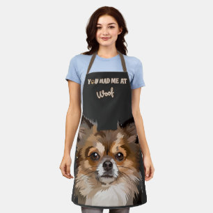 Du hattest mich in Woof   Spitz Hunde Liebhaber Schürze