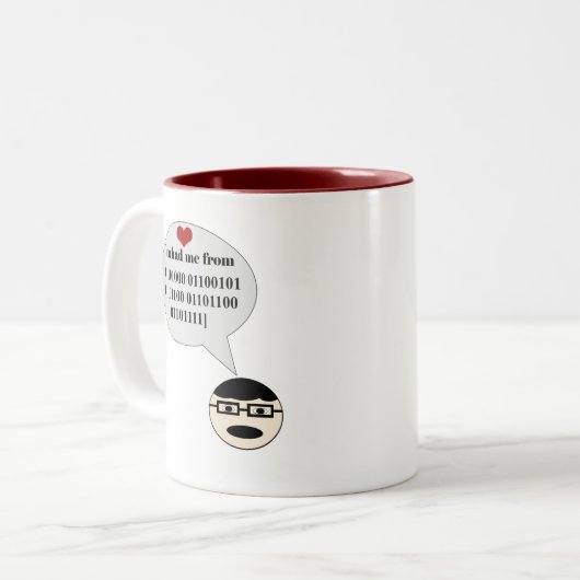 Du hattest mich von Hello Binary Tasse (Vorderseite Links)