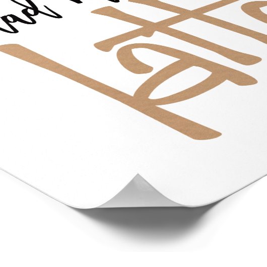 Du hattest mich zu einem Spätpreis Poster (Ecke)