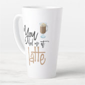 Du hattest mich zum Tee-Kaffee-Spaß Milchtasse (Linke Ecke)