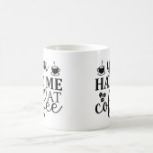 Du hattest mir einen Kaffee, lustige typografische Kaffeetasse (Mittel)