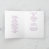 Du hellst mein Leben auf Dankeskarte (Innenseite)