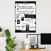 Du hörst es erstes Konzert Poster (Heimbüro)