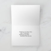 Du hörst meine Träume.. Freundschaft Dankeskarte (Innenseite)