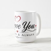 Du & Ich Für Immer Kaffeetasse (VorderseiteRechts)