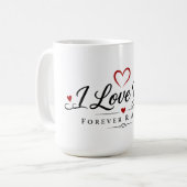 Du & Ich Für Immer Kaffeetasse (Vorderseite Links)
