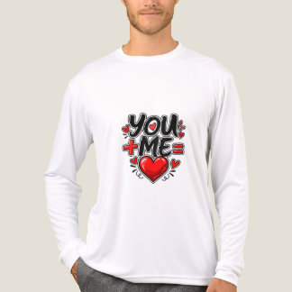Du + Ich = Liebe Valentinstag Passendes Paar Tri-Blend Shirt