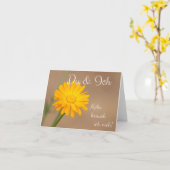 Du & Ich - Mehr brauch ich nich! Karte (Gelbe Blume)