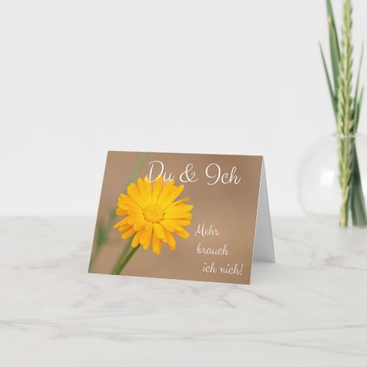 Du & Ich - Mehr brauch ich nich! Karte (Vorderseite)