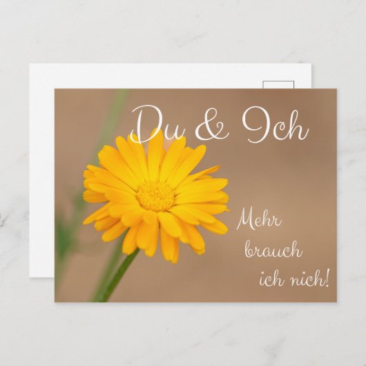 Du & Ich! Mehr... Postkarte (Vorne/Hinten)