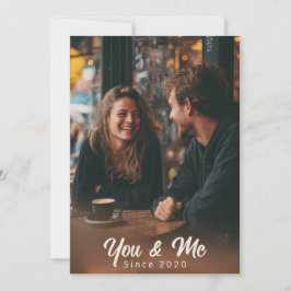 Du & Ich – Personalisierte Valentinstag-Fotokarte Feiertagskarte