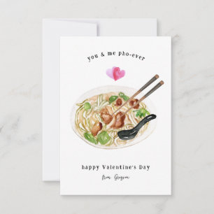 Du & Ich Pho-Ewig Pho-Suppe Valentinstag Mitteilungskarte