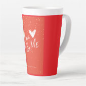 Du & Ich Rote Romantische Kaffeetasse Milchtasse (Rechte Ecke)
