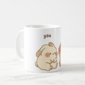 Du & Ich Süße Hase Tasse (Vorderseite Links)