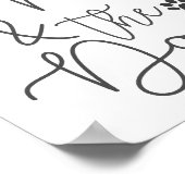 Du, ich und das Hunde-Poster drucken Poster (Ecke)