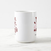 Du ich und der Hund Couple Minimalistischen Gesche Kaffeetasse (Mittel)