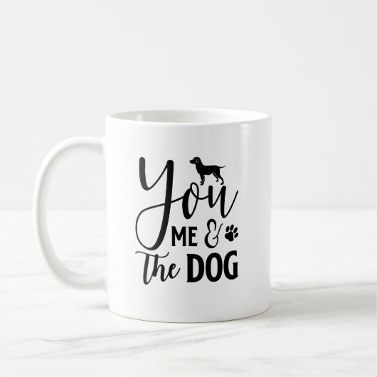 Du, ich und der Hund Kaffeetasse (Links)