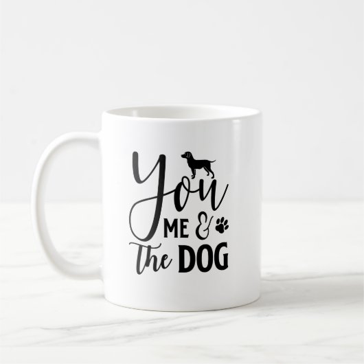 Du, ich und der Hund Kaffeetasse (Links)