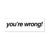 Du irrst dich! permastempel (Design)