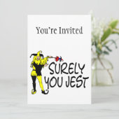 Du Jest Jester Einladung (Stehend Vorderseite)