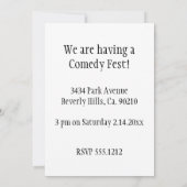 Du Jest Jester Einladung (Rückseite)