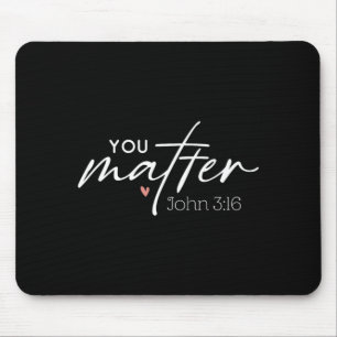 Du Johannes 3 16 Bibelvers christlicher Glaube Zit Mousepad