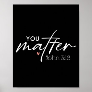 Du Johannes 3 16 Bibelvers Christlicher Glaube Zit Poster