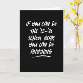 Du kannst alles Schwarz-weiße Abschluss machen Karte (Gelbe Blume)