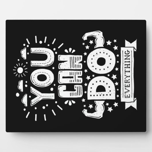 Du kannst alles tun fotoplatte (Vorderseite)