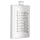 Du KANNST ALLES TUN! inspirierendes Zitat Flachmann (Rechts)