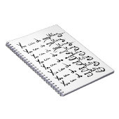 Du KANNST ALLES TUN! inspirierendes Zitat Notizblock (Rechte Seite)