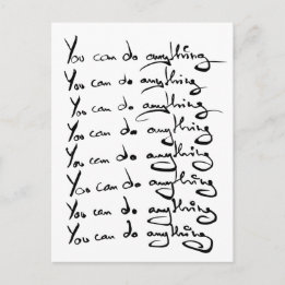 Du KANNST ALLES TUN! inspirierendes Zitat Postkarte