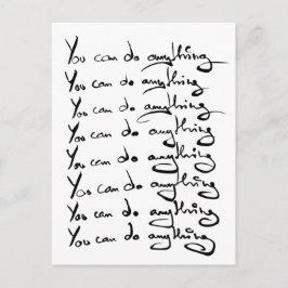 Du KANNST ALLES TUN! inspirierendes Zitat Postkarte