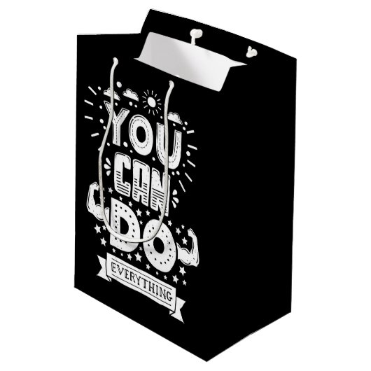 Du kannst alles tun mittlere geschenktüte (Rückseite Schrägansicht)