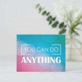 Du kannst alles tun postkarte (Stehend Vorderseite)