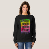 Du kannst das lesen, du bist zu binärer Codeprogra Sweatshirt (Vorne ganz)