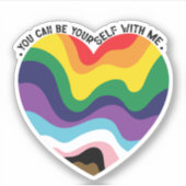 Du kannst dich selbst mit mir verbinden. aufkleber (Vorderseite)