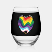 Du kannst dich selbst mit mir verbinden. weinglas ohne stiel (Vorderseite)