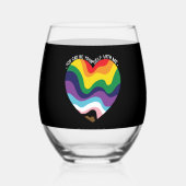 Du kannst dich selbst mit mir verbinden. weinglas ohne stiel (Rückseite)